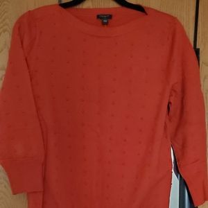 rust dot sweater